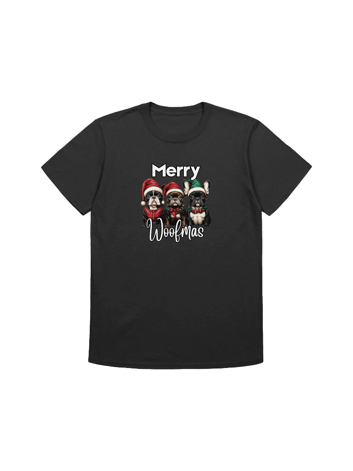 Merry Christmas Frenchies Unisex T-Shirt product image (7)