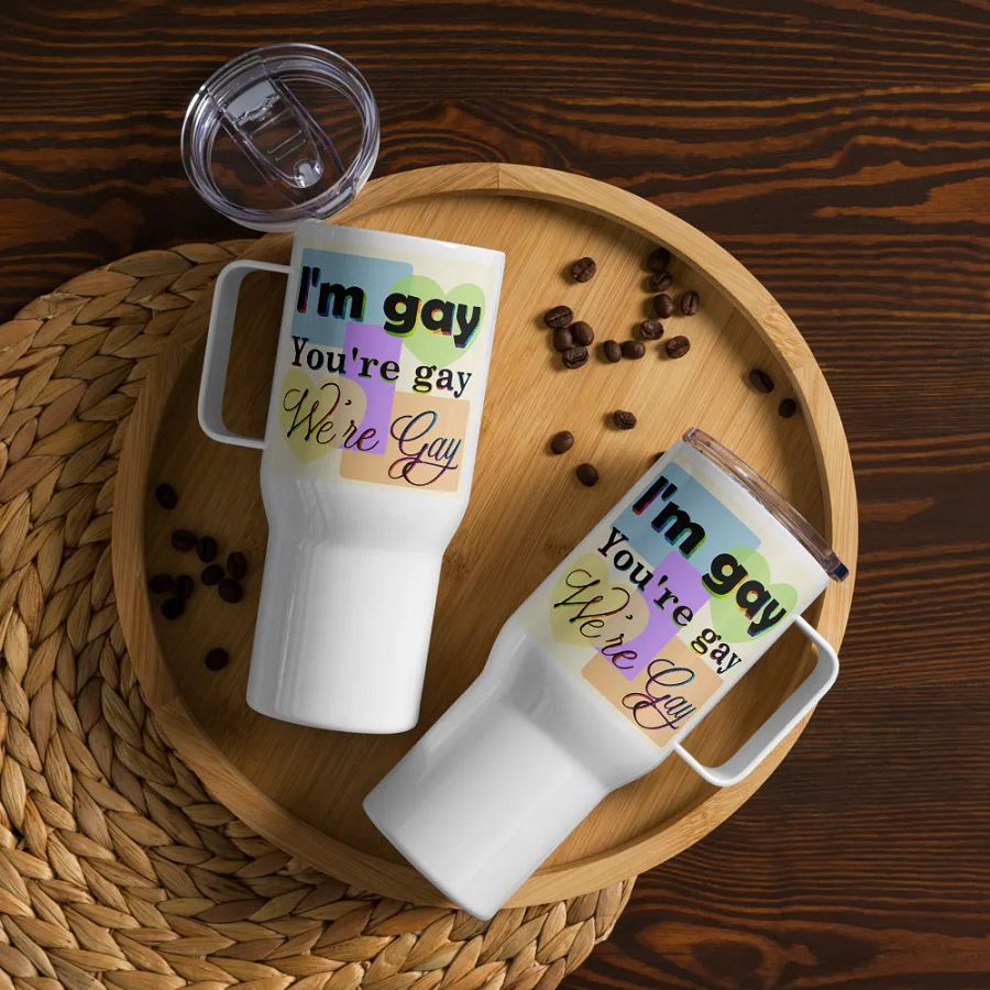 We're Gay Insulated Cup with Handle product image (12)