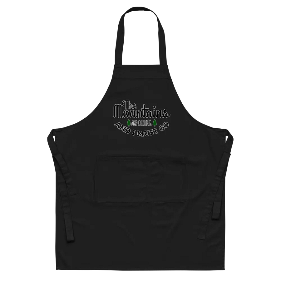 Mountain Calling Typography Apron product image (8)