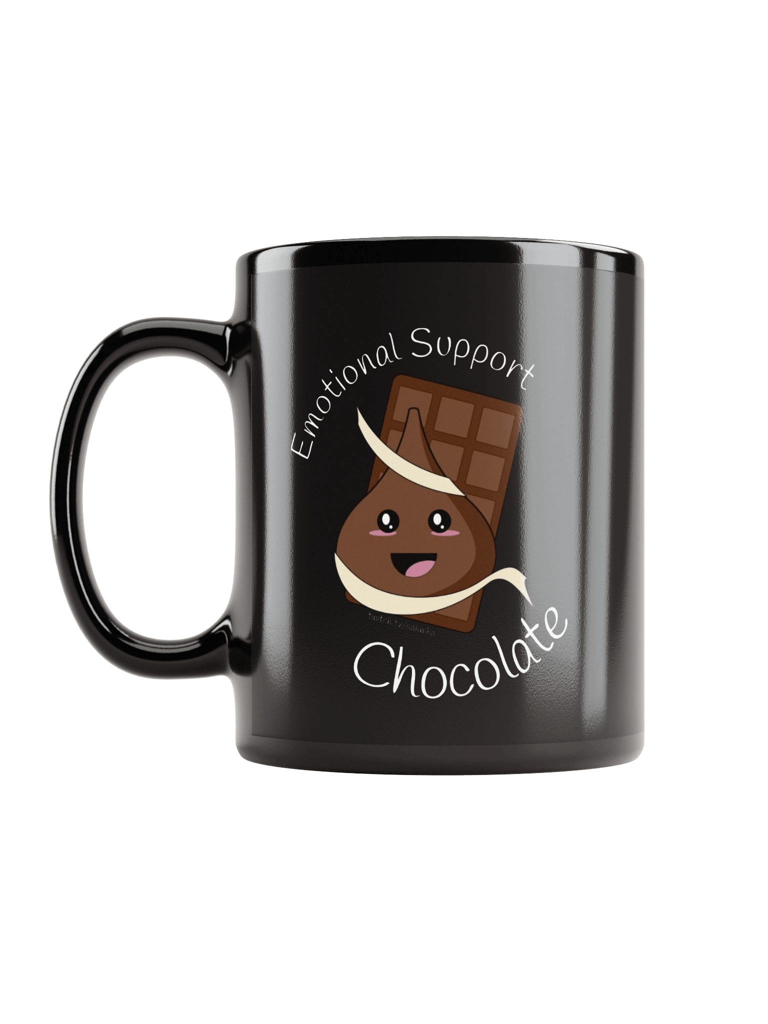 Emotional Support Chocolate Mug - Black product image (12)