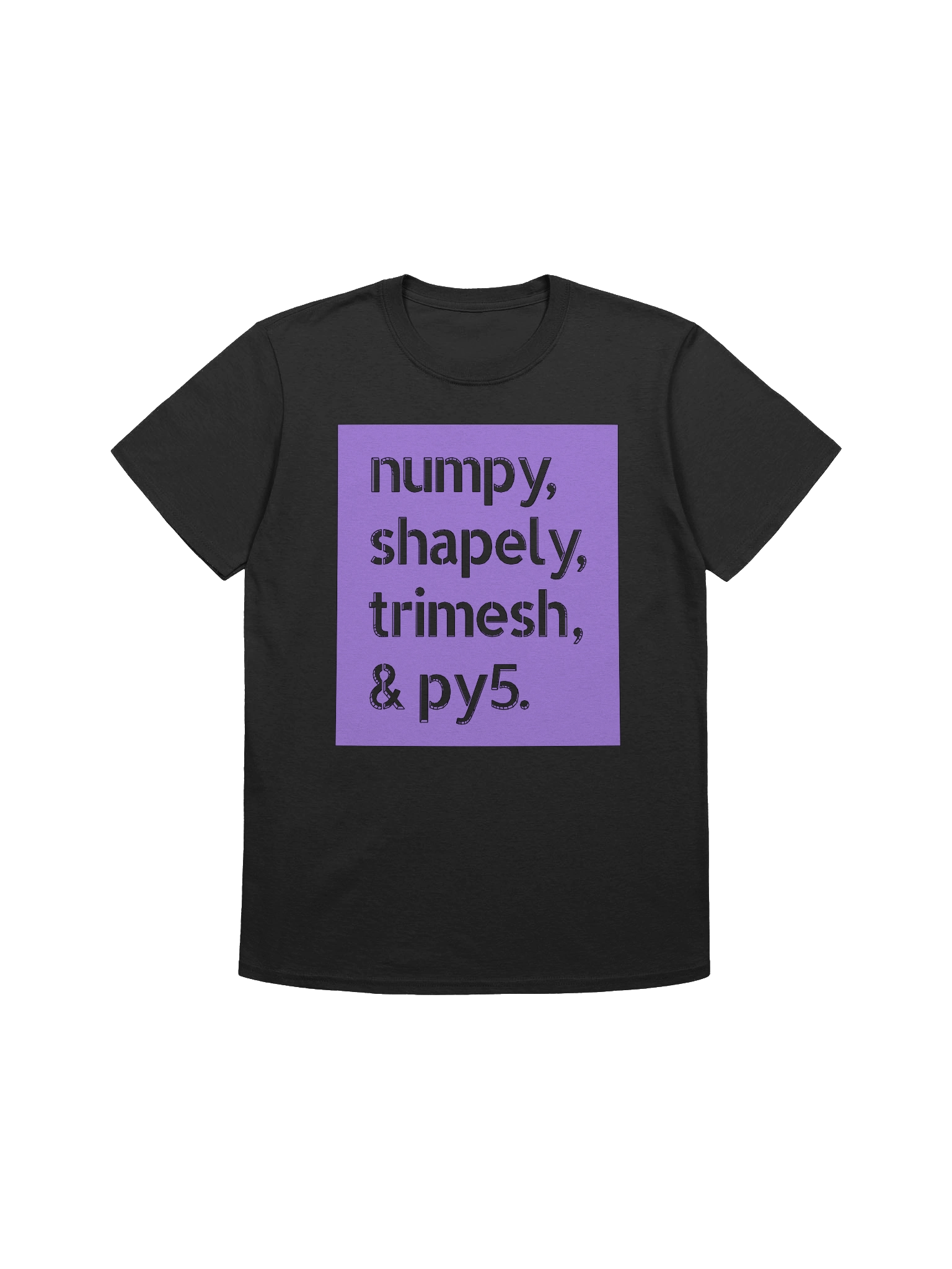 numpy, shapely, trimesh & py5 (Sofstyle T-Shirt) product image (1)