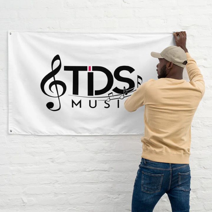 Exclusive TDS Music All-Over Print Flag - 34.5x56in Polyester with Music Design product image (1)