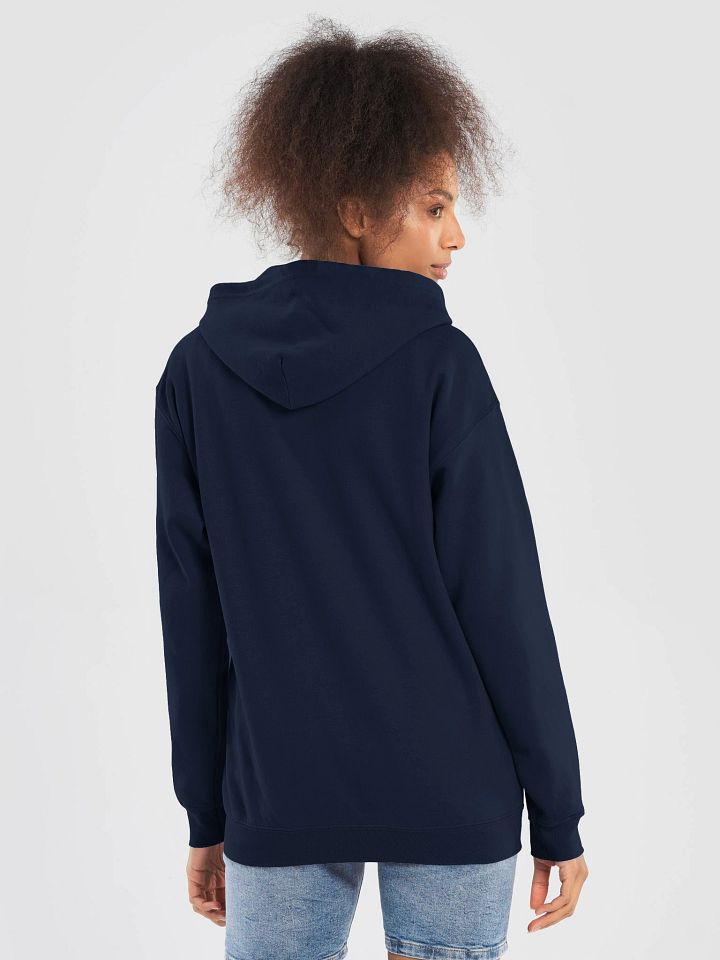 Plain Color Navy Blazer Zip Hoodie product image (2)
