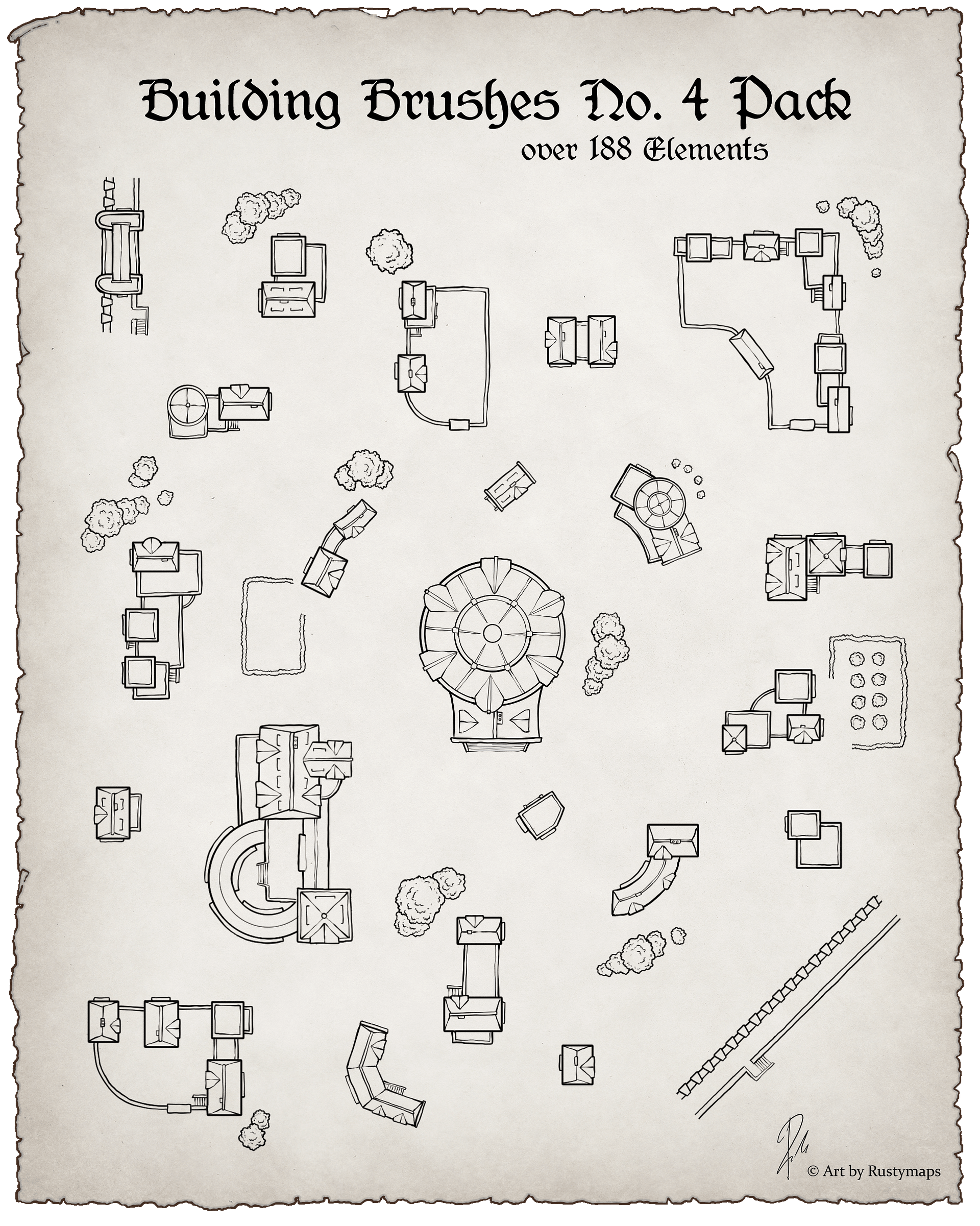 Map maker - Brush final bundle Pack product image (8)