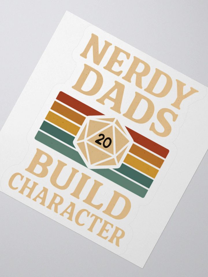 Nerdy Dads Kiss Cut Stickers product image (4)