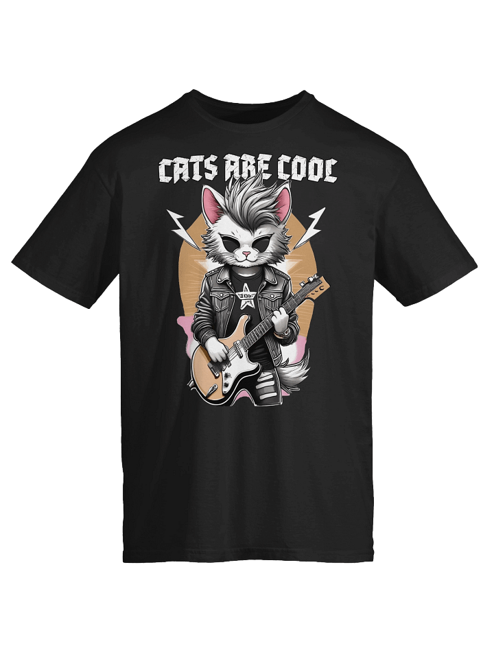 Punk Rock Cat Graphic Tee product image (2)