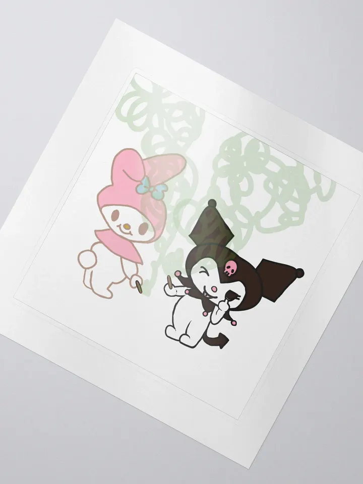 My Melody And Kuromi Sanrio Smoking Sticker product image (2)