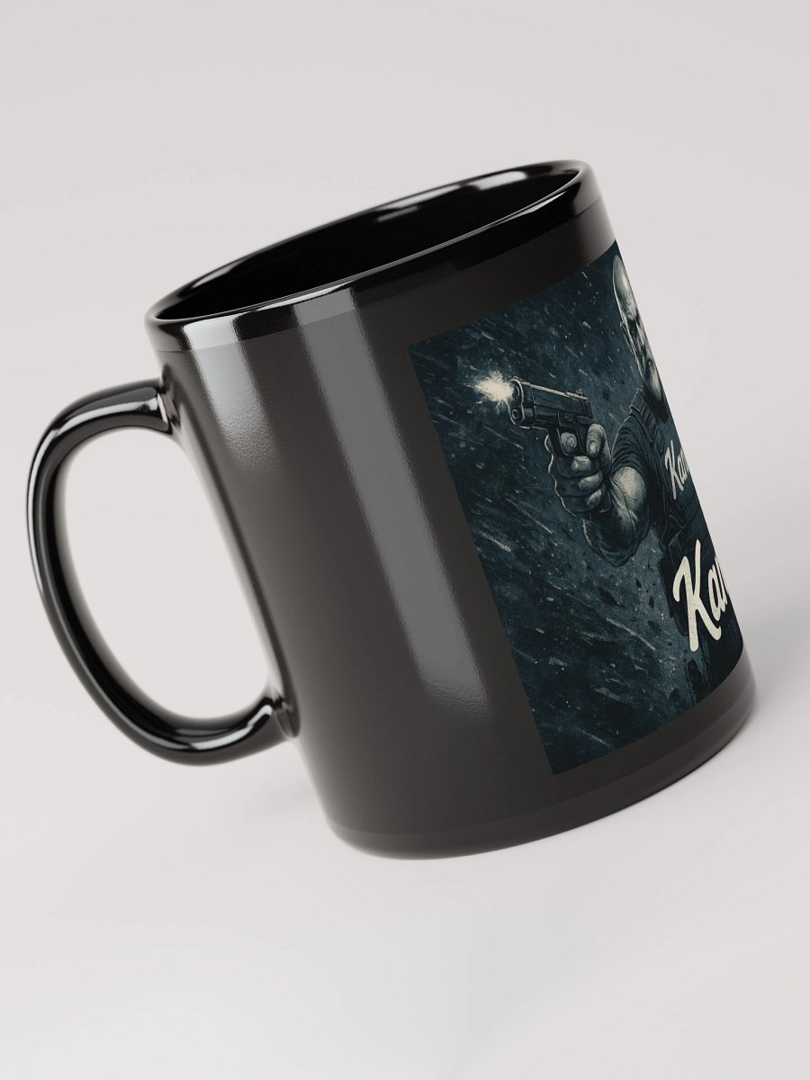 Kanly B&W Black Glossy Mug product image (6)