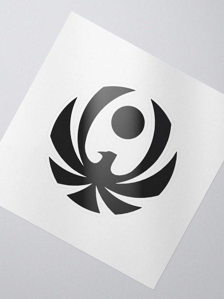 CroweGamingg Kiss Cut Stickers Black Logo Stickers product image (2)
