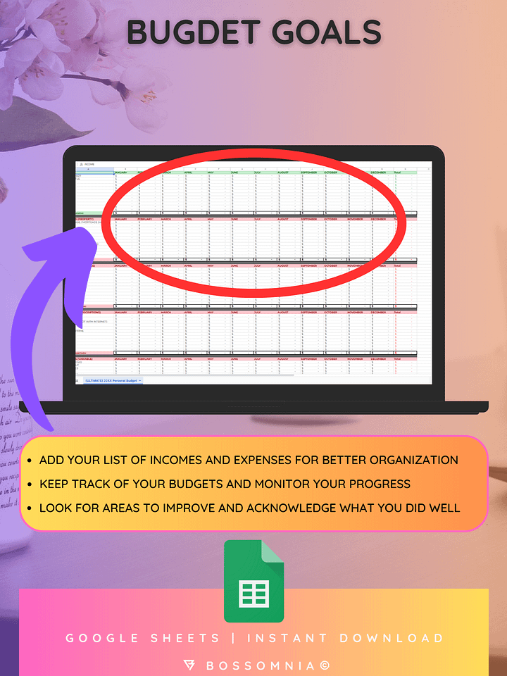 [Google Sheets] (ULTIMATE) Financial Budgeting Spreadsheet product image (2)
