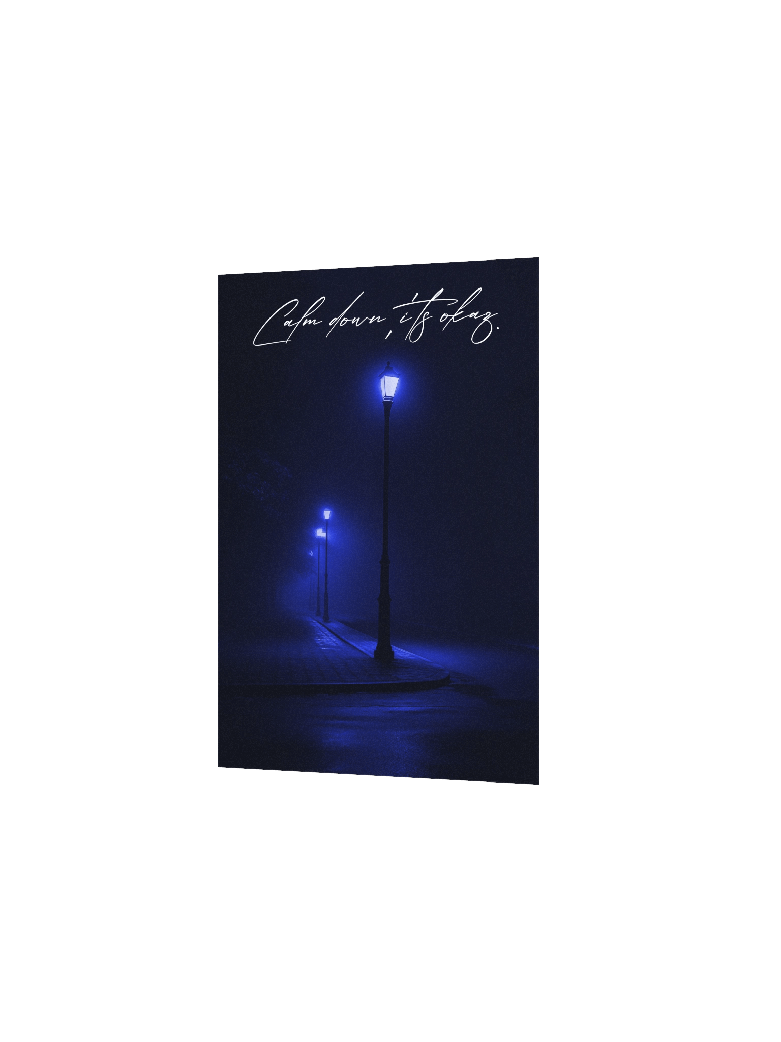 "Calm Down" Handwritten Matte Poster product image (12)