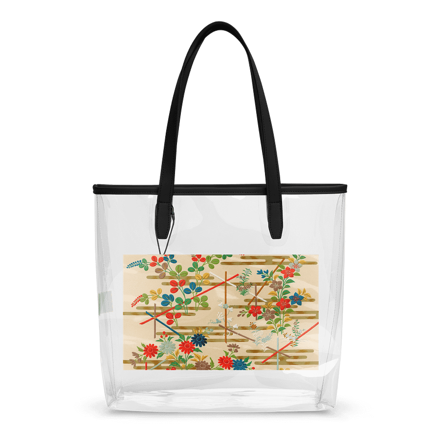 Asian Floral Fusion Clear Tote Bag product image (2)