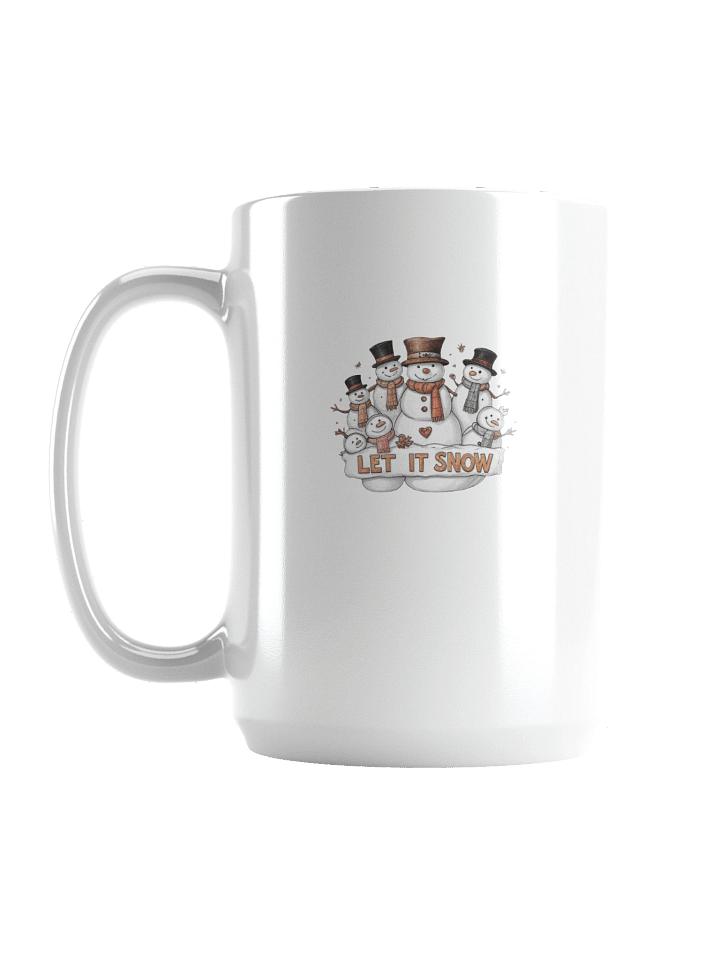 Let It Snow Typography Snowman Mug product image (1)