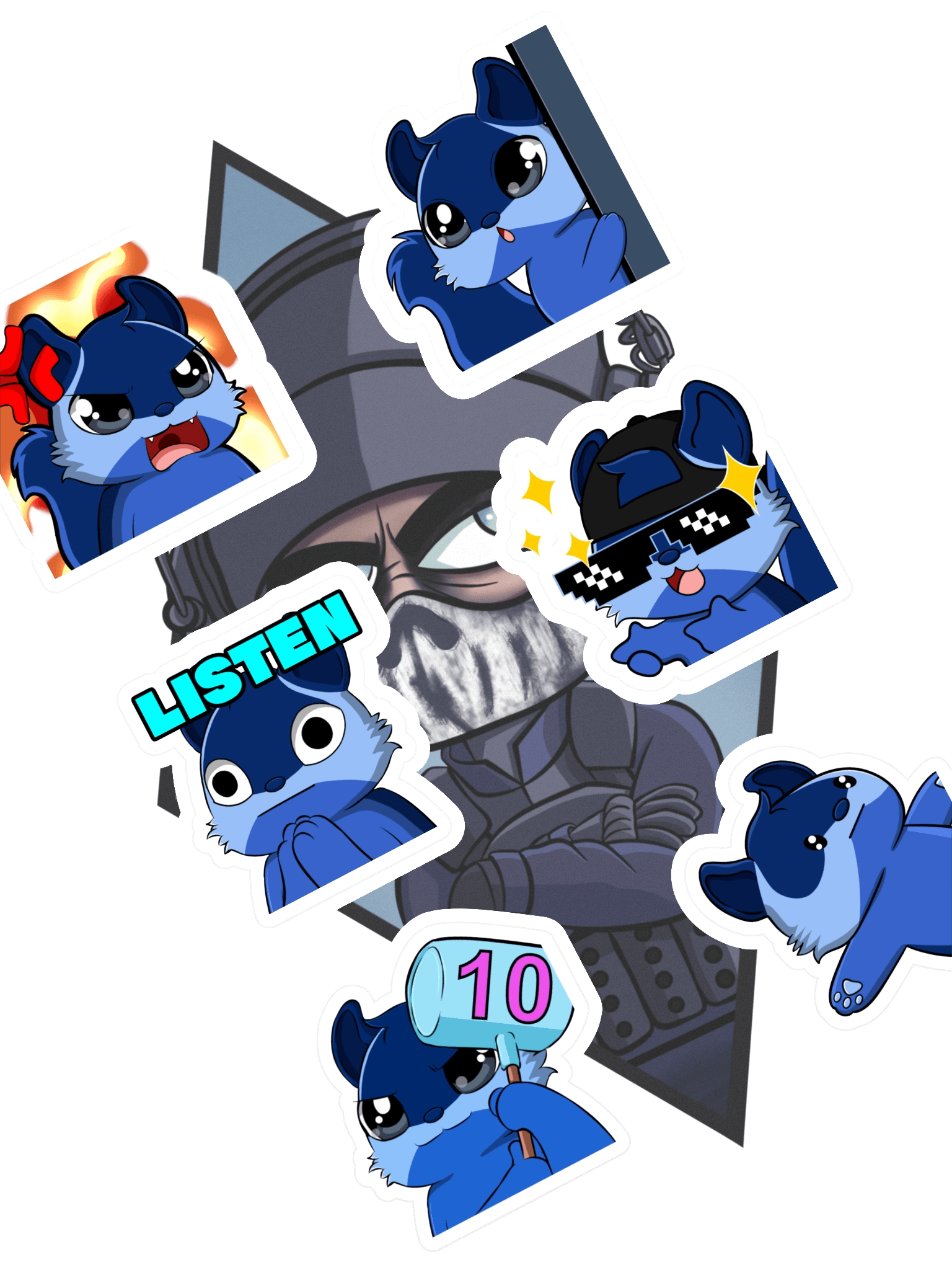 Bandit Emotes - Sticker Sheet 2 product image (1)