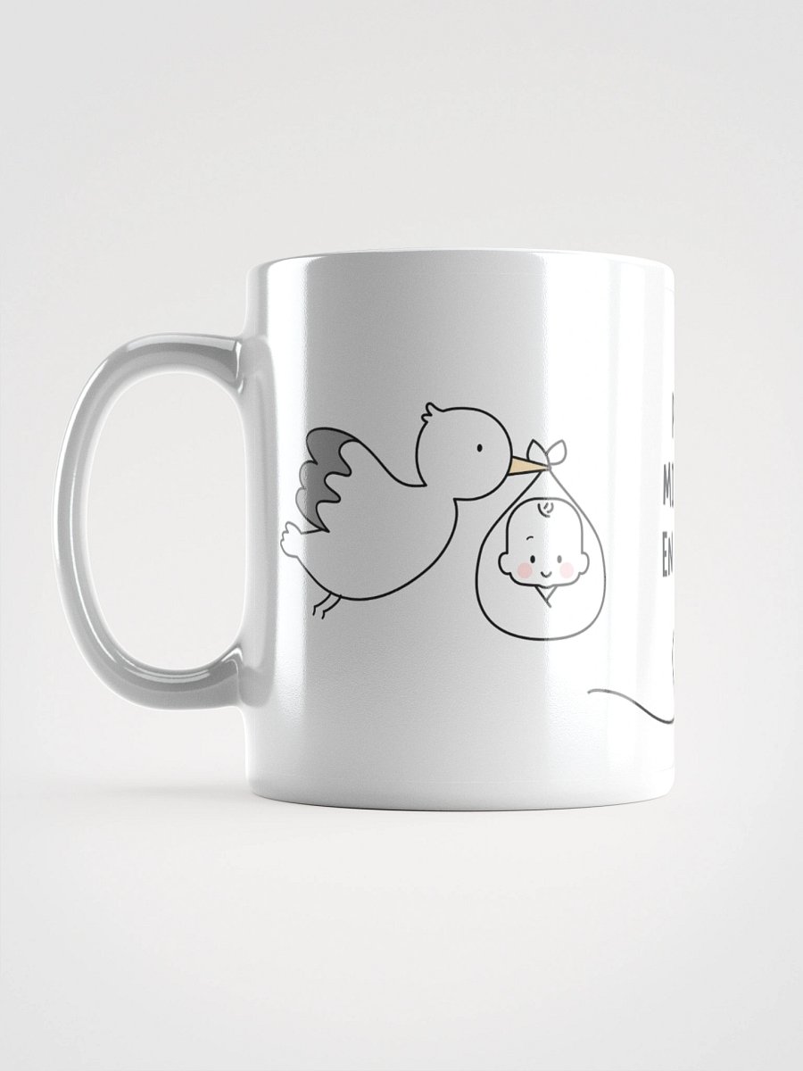 Mug Blanc - Petit Miracle en Route - Cigogne Annonce Naissance - Cadeau Original product image (2)