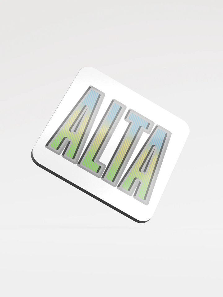 Alta Alberta Gradient Glossed Cork Coaster product image (2)