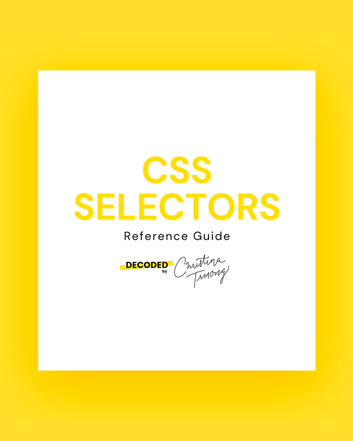 CSS Selectors Reference Guide (PDF) product image (1)