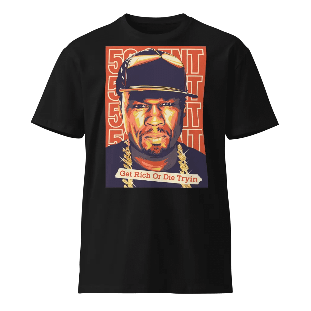 Get Rich Or Die Tryin' Portrait T-Shirt product image (4)