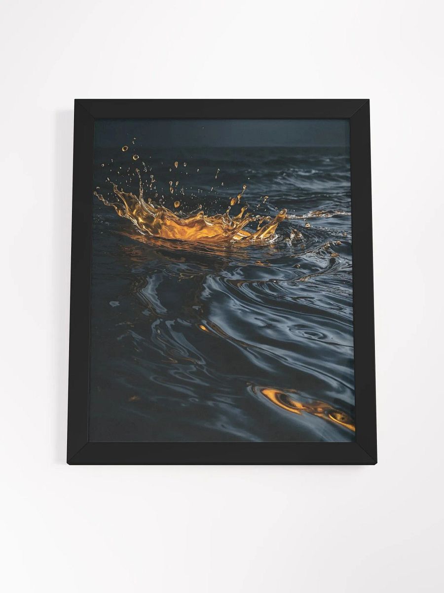 Golden Splash Framed Matte Print product image (23)