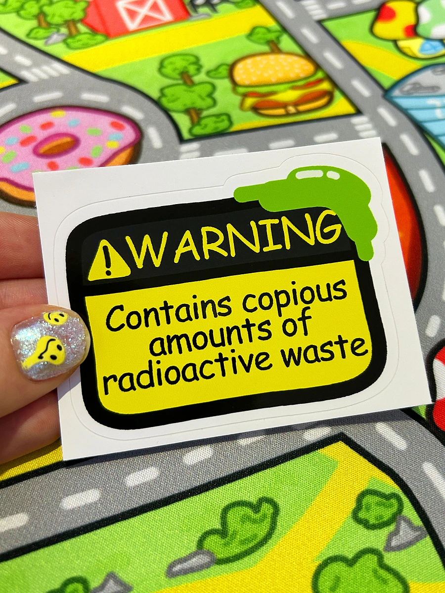 Warning Sticker (Radioactive Waste) product image (2)