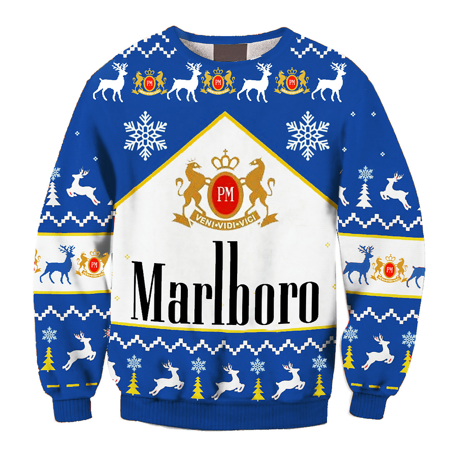 Hanorac unisex cu imprimeu Marlboro Fun Ugly Christmas product image (3)