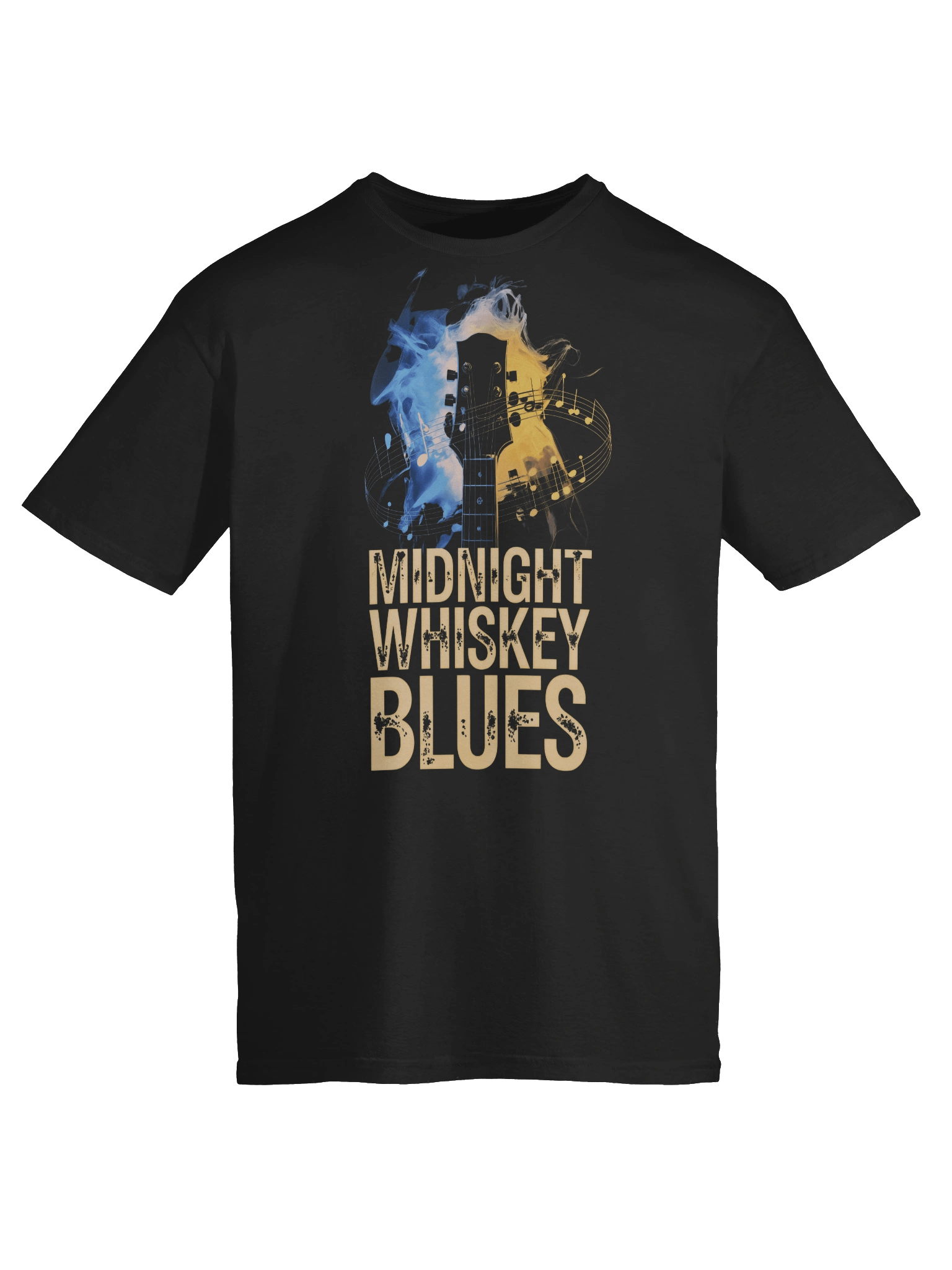 Midnight, Whiskey, Blues - Unisex Softstyle Tee (The Slogan Series) product image (9)