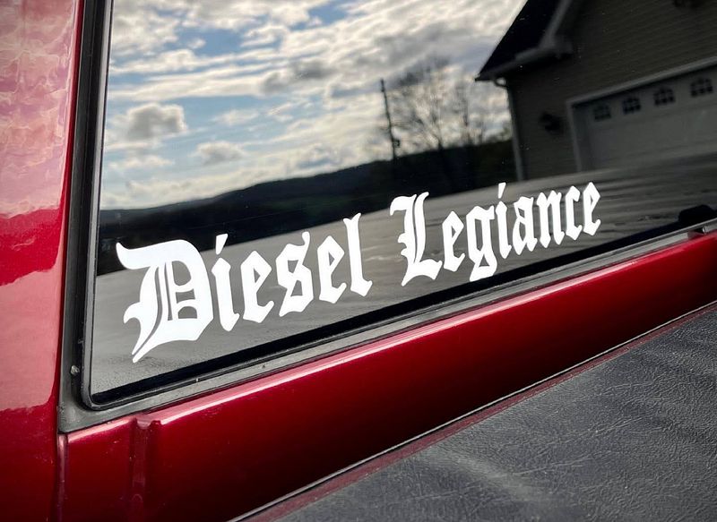 Diesel Legiance Decal White