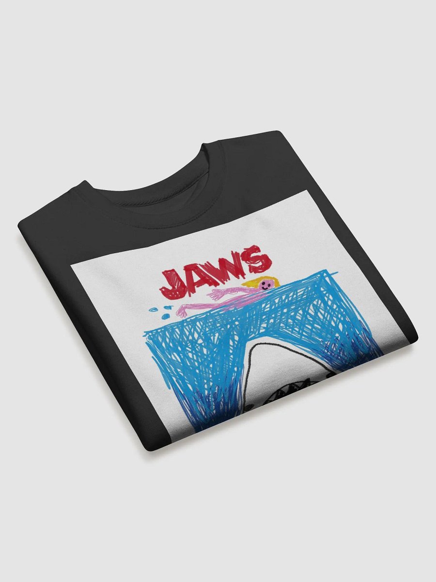 🦈 "JAWS" CreepyKids Unisex Horror Art Print Sweater 💀 product image (3)
