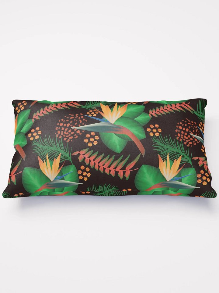 El Yunque Tropical Rainforest Black Pillow product image (2)