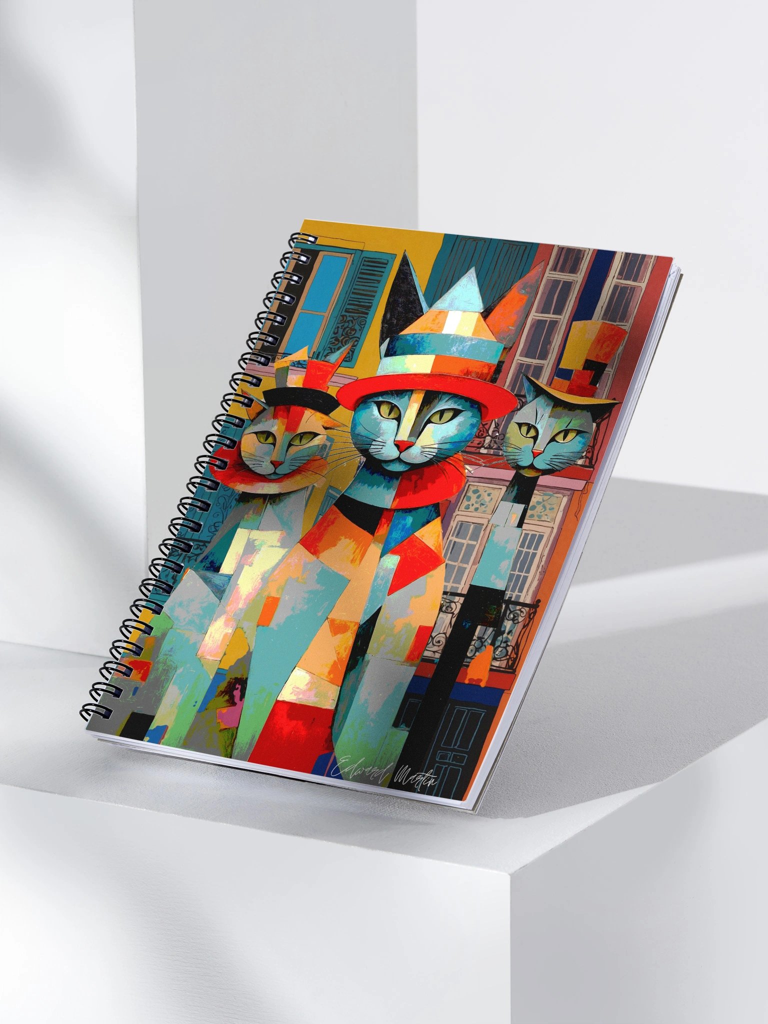 Whimsical Cats Spiral Notebook product image (3)