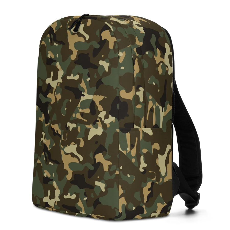 Military Green Camouflage All-Over Print Minimalist Backpack product image (5)