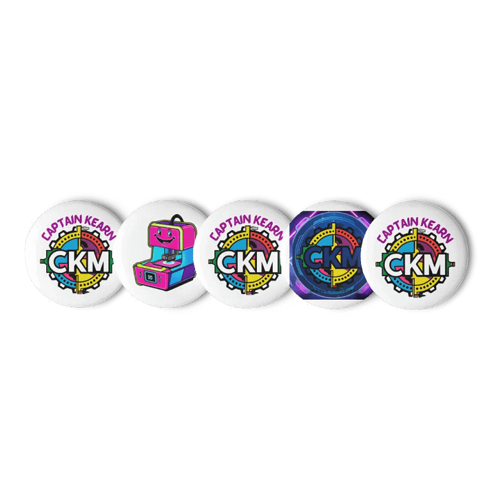 CKM Abstract Pin Buttons Set product image (1)