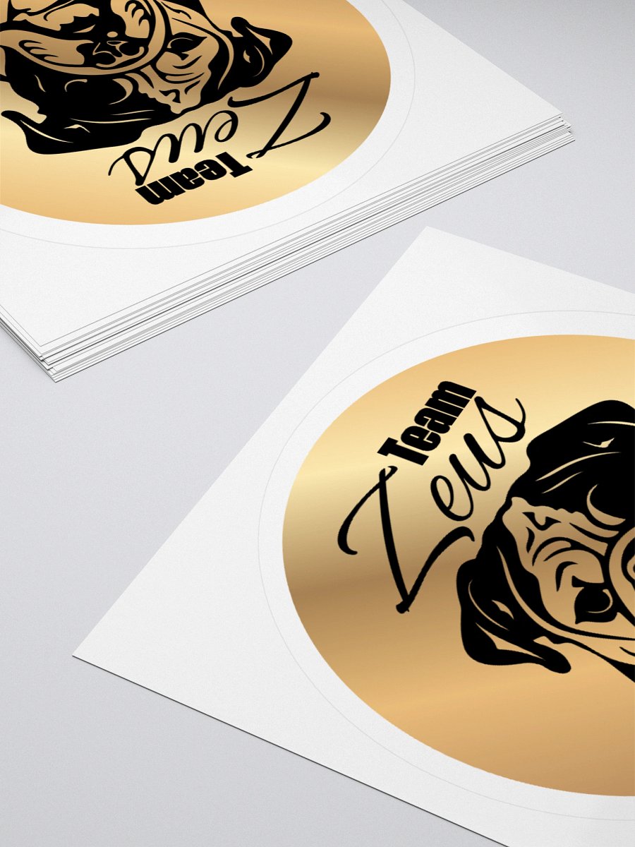 Between the Birches // Team ZEUS Circle Sticker product image (4)