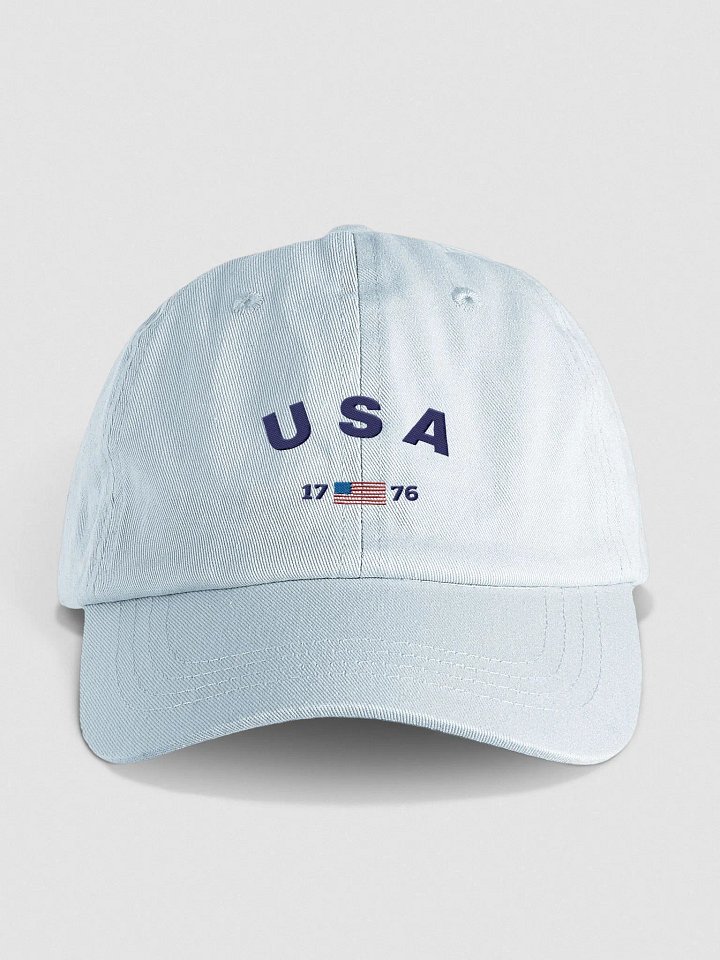 USA 1776 Flag - 100% Cotton Dad Baseball Hat product image (1)