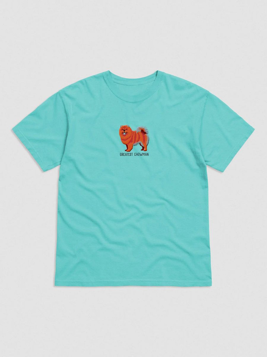 Greatest Chowman T-Shirt(Embroidered) of a Chow Chow(Red) product image (4)