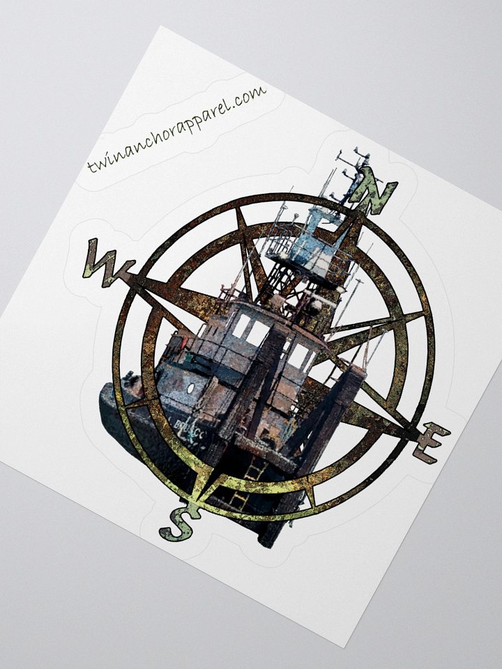 Compass Rose Terri L. Brusco Kiss Cut Stickers product image (2)