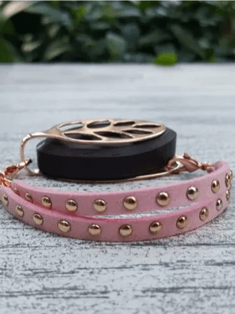 Valentine Faux Suede Stud Bracelet | Handmade Accessory for Bellabeat Leaf Urban & Ivy product image (1)