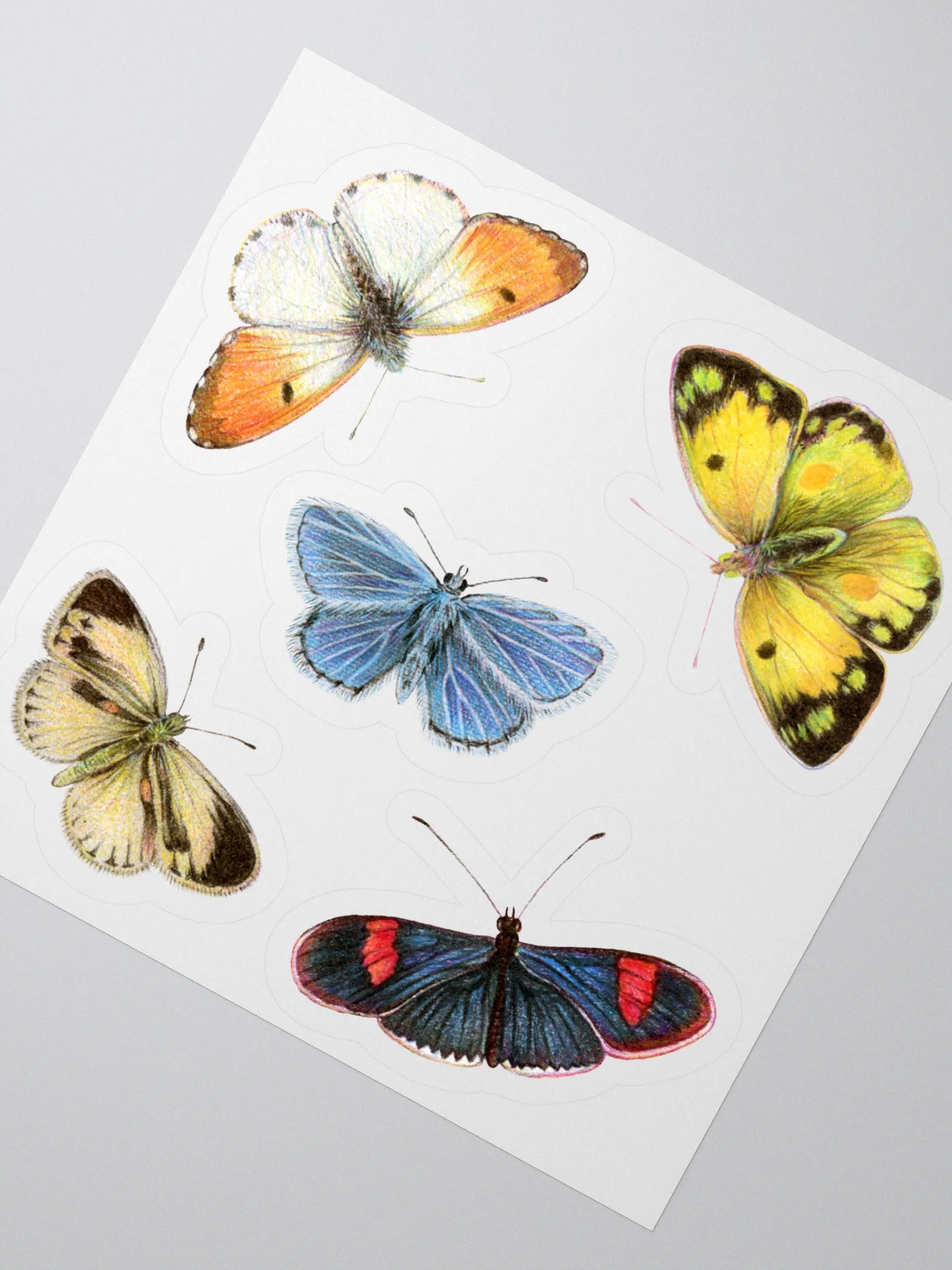 Small cottage butterflies stickers product image (4)