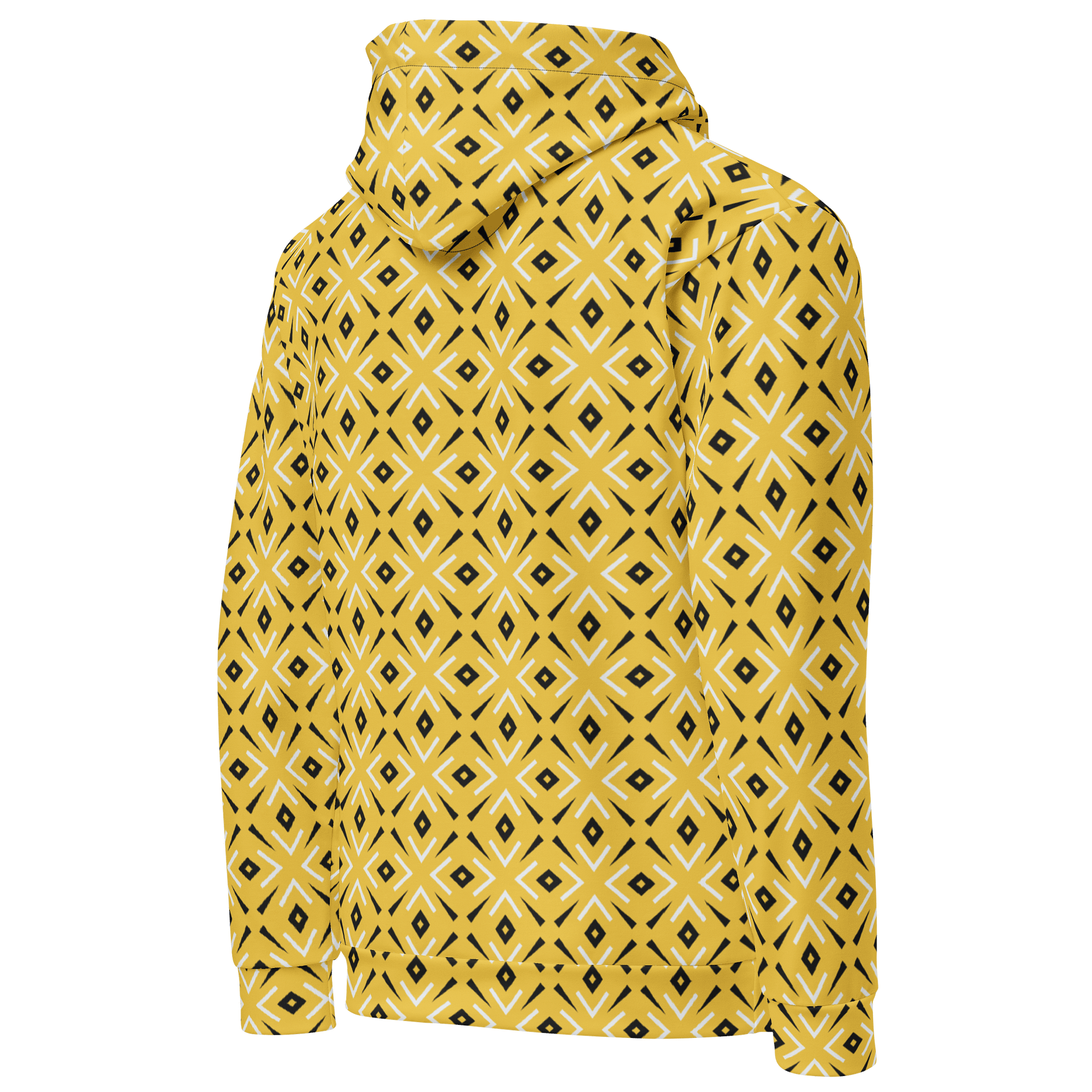 Lemon Lattice Geometric Print Hoodie for Men and Women product image (5)