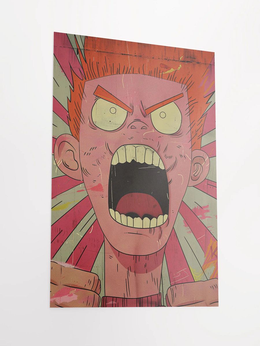 Rebel Yell: Pop Art Poster of a Defiant Teen product image (2)