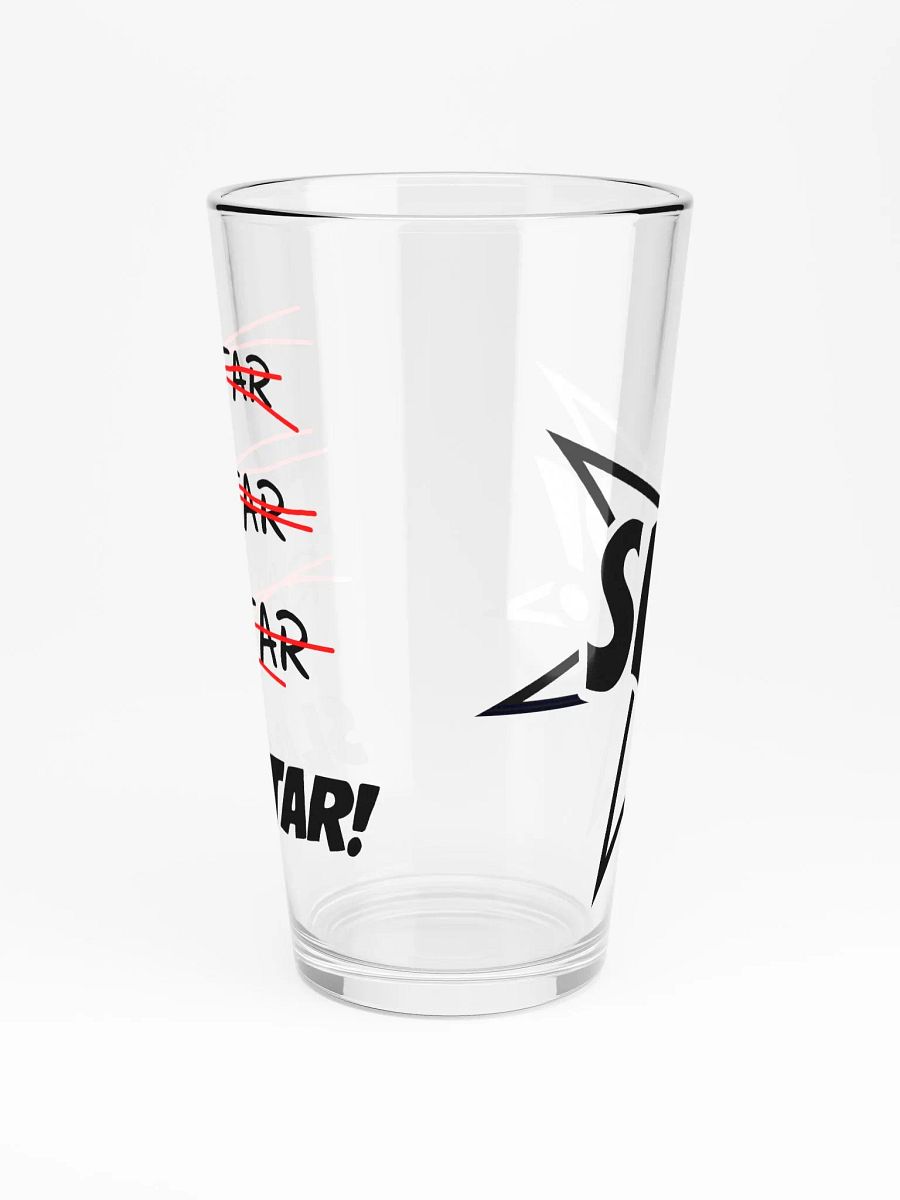 The "CROSS-OUT" Pint Glass product image (3)