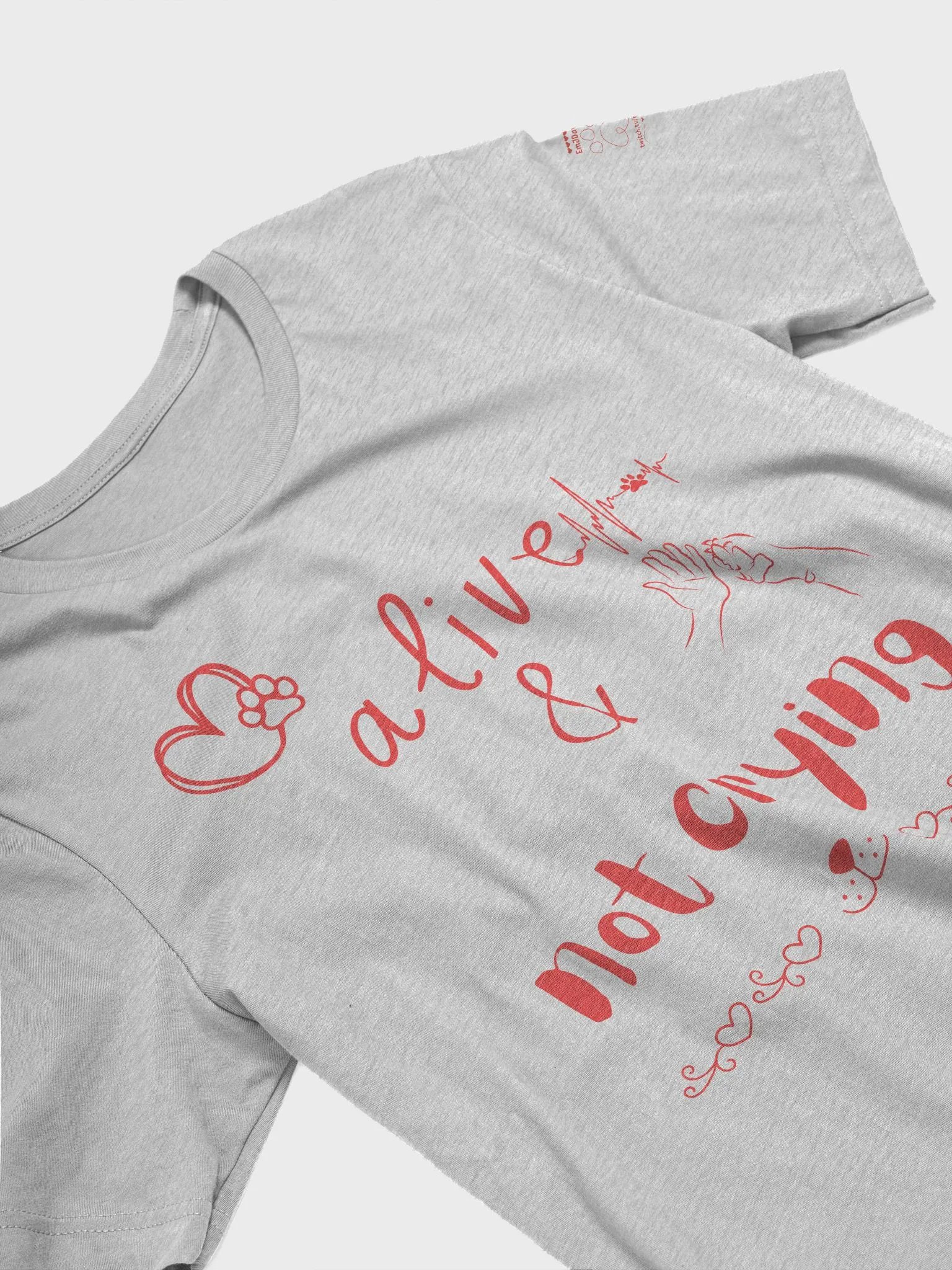 Alive & Not Crying Tee (Red) product image (3)