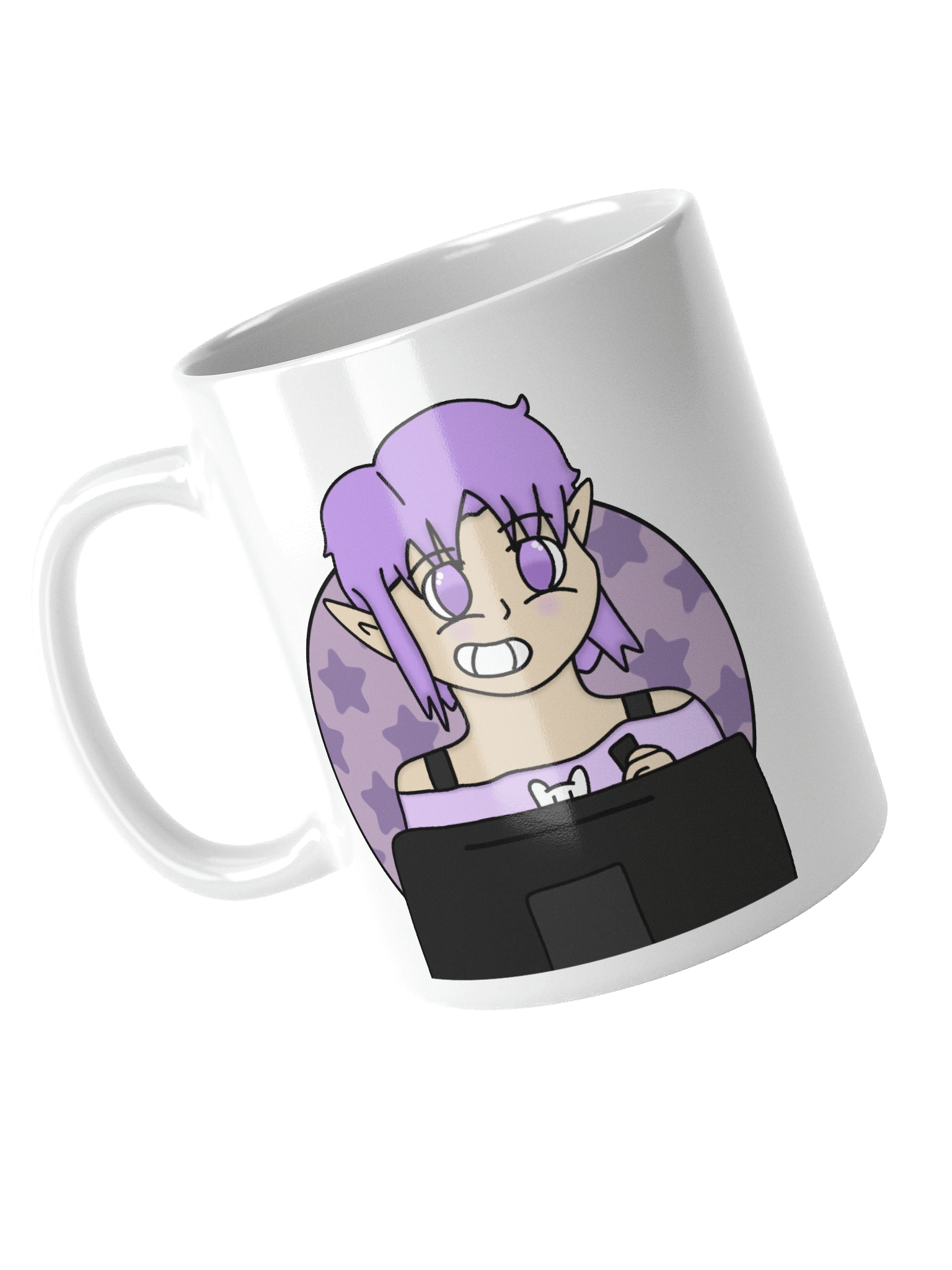 loki drawing white mug product image (3)