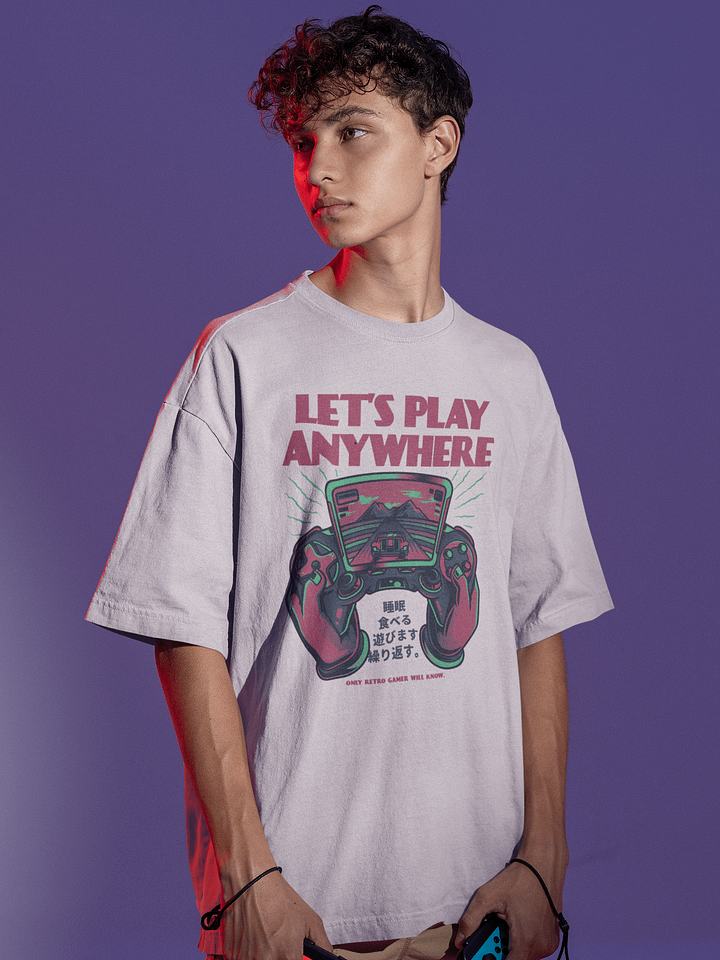 Retro Gamer Vibes Oversized Tee product image (1)