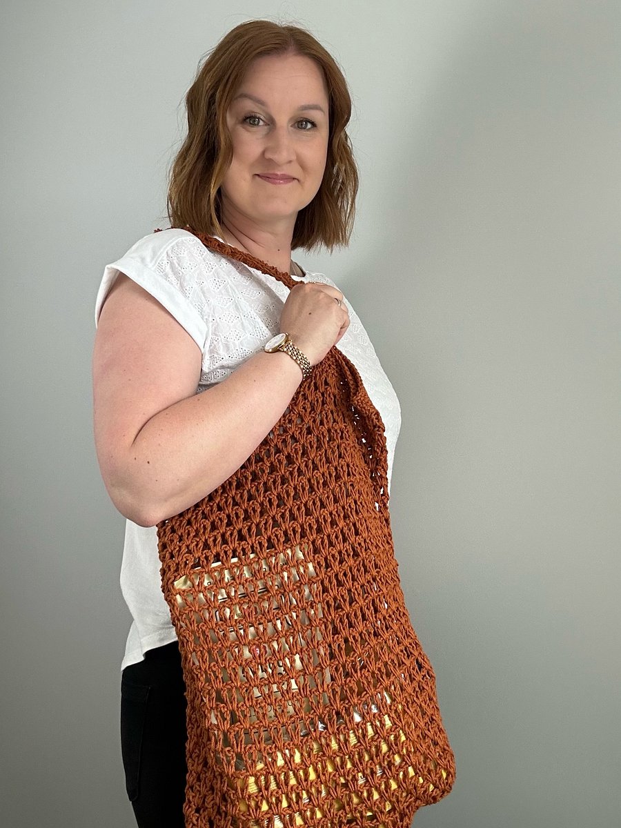Lace Crochet Market Bag Pattern PDF Ebook - Mabel Market Bag - Eco Crochet Shopping Bag - Crochet Tote Bag product image (9)