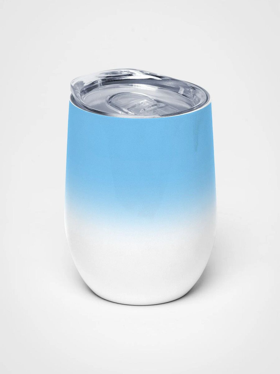 Wine tumbler - Light blue gradient product image (5)