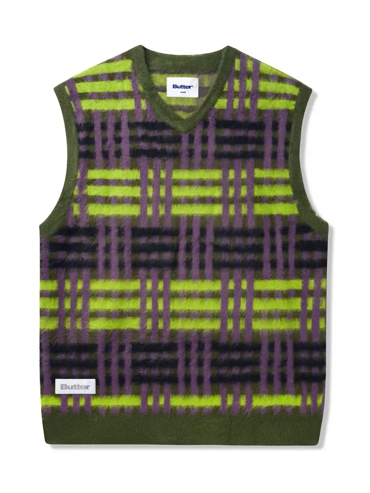 Weave Knitted Vest, Sage product image (1)