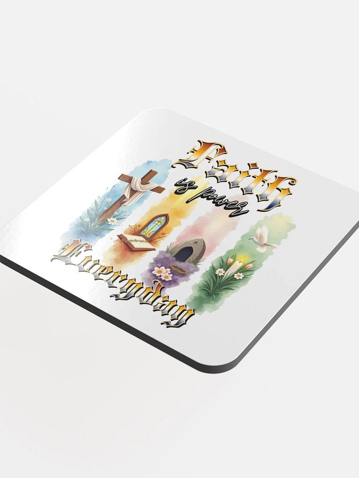 Faith Is Power Everyday Divine Elements Cork Coaster Set product image (1)