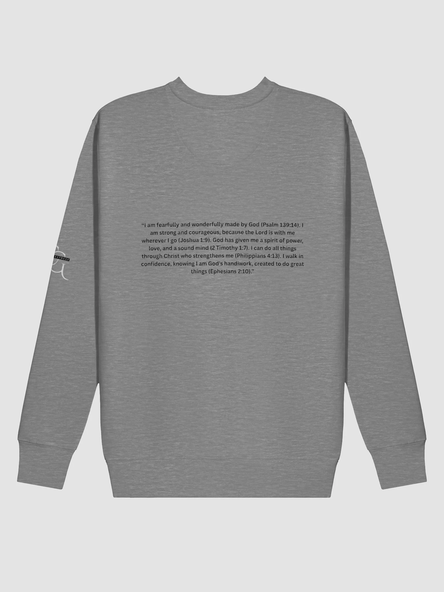 CG Faith Crew Neck Sweatshirt (Black) product image (37)