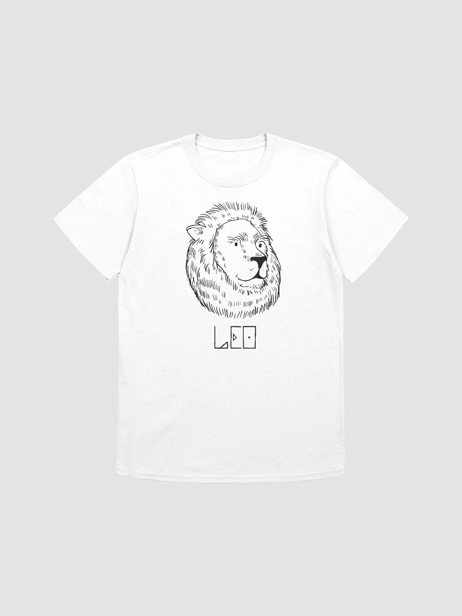 Black Leo Zodiac sign RelaxFit Unisex Softstyle Tee product image (7)